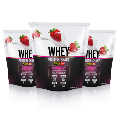 Whey protein shake «Strawberry», 900 г.